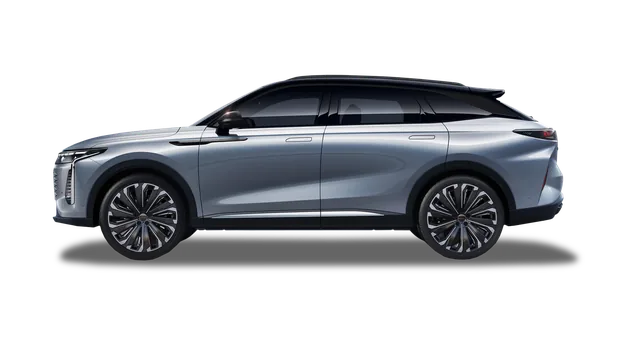 OMODA C9 PHEV plug-in hybrid SUV in side profile